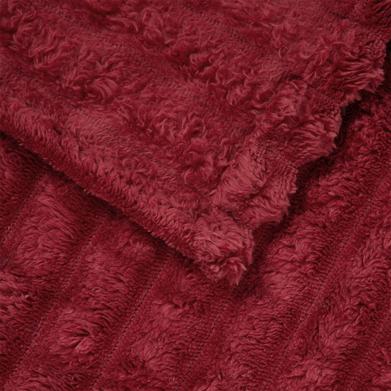 Coperte da Pile 6 pcs Rosso Bordeaux 200 x 150 cm Panno | homemem39