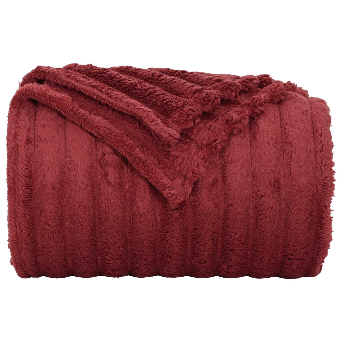 Coperte da Pile 6 pcs Rosso Bordeaux 240 x 220 cm Panno | homemem39