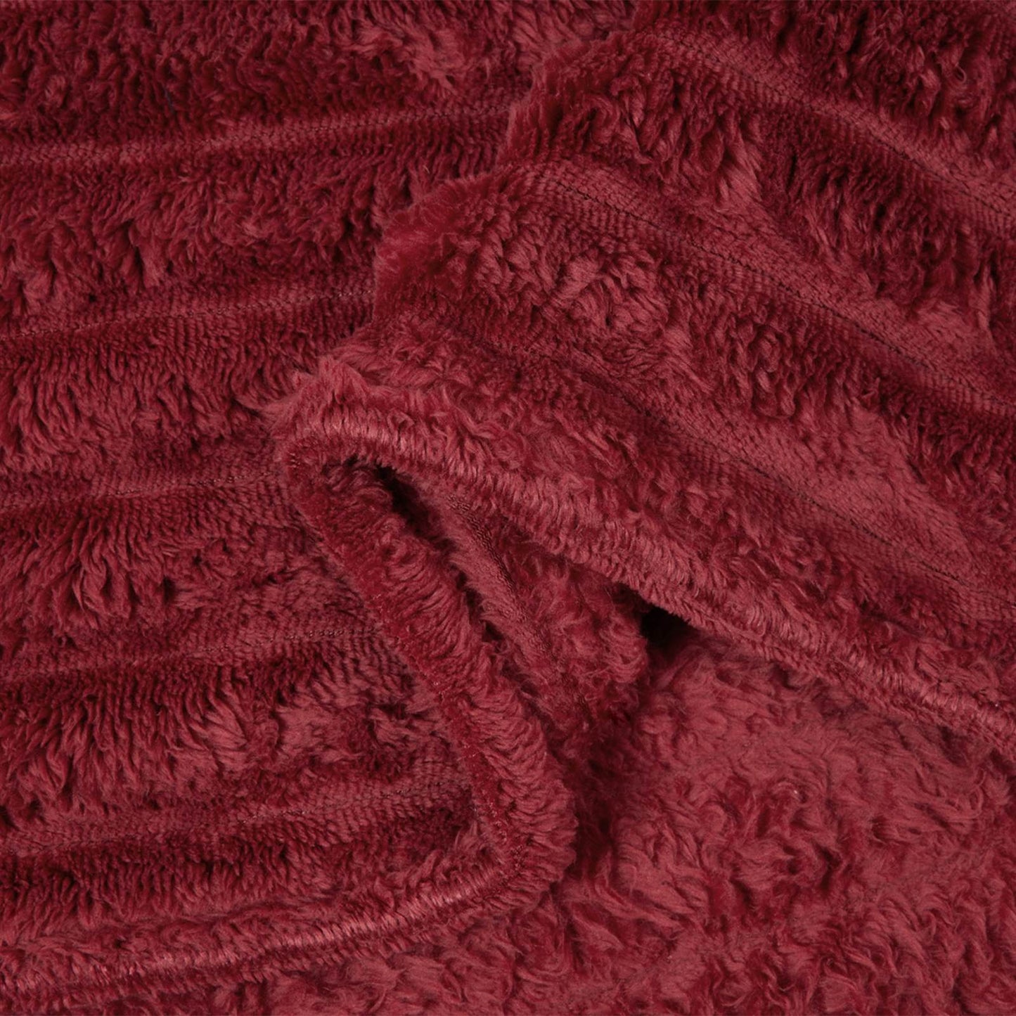 Coperte da Pile 6 pcs Rosso Bordeaux 270 x 240 cm Panno