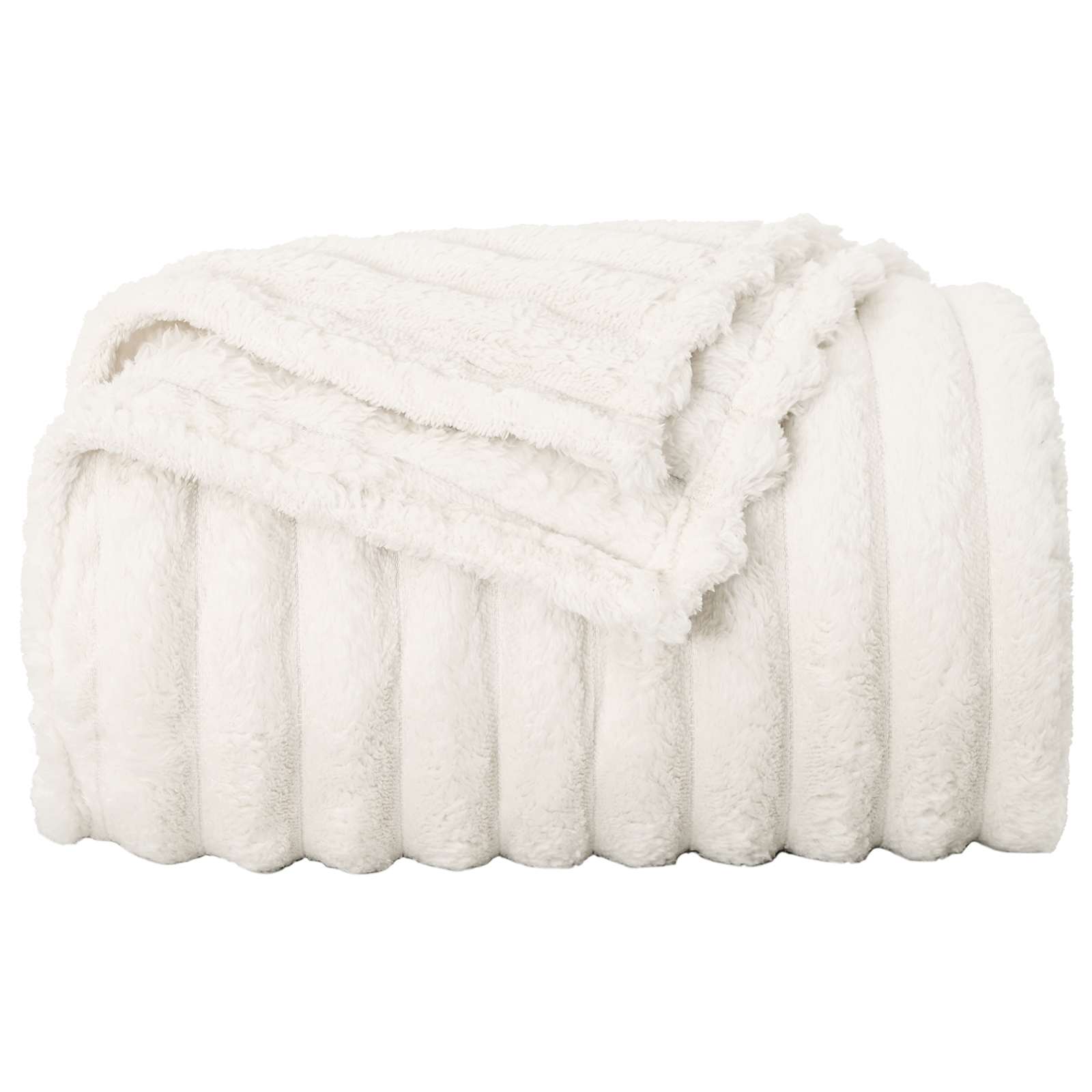 Coperte da Pile 6 pcs Crema 270 x 240 cm Panno | homemem39