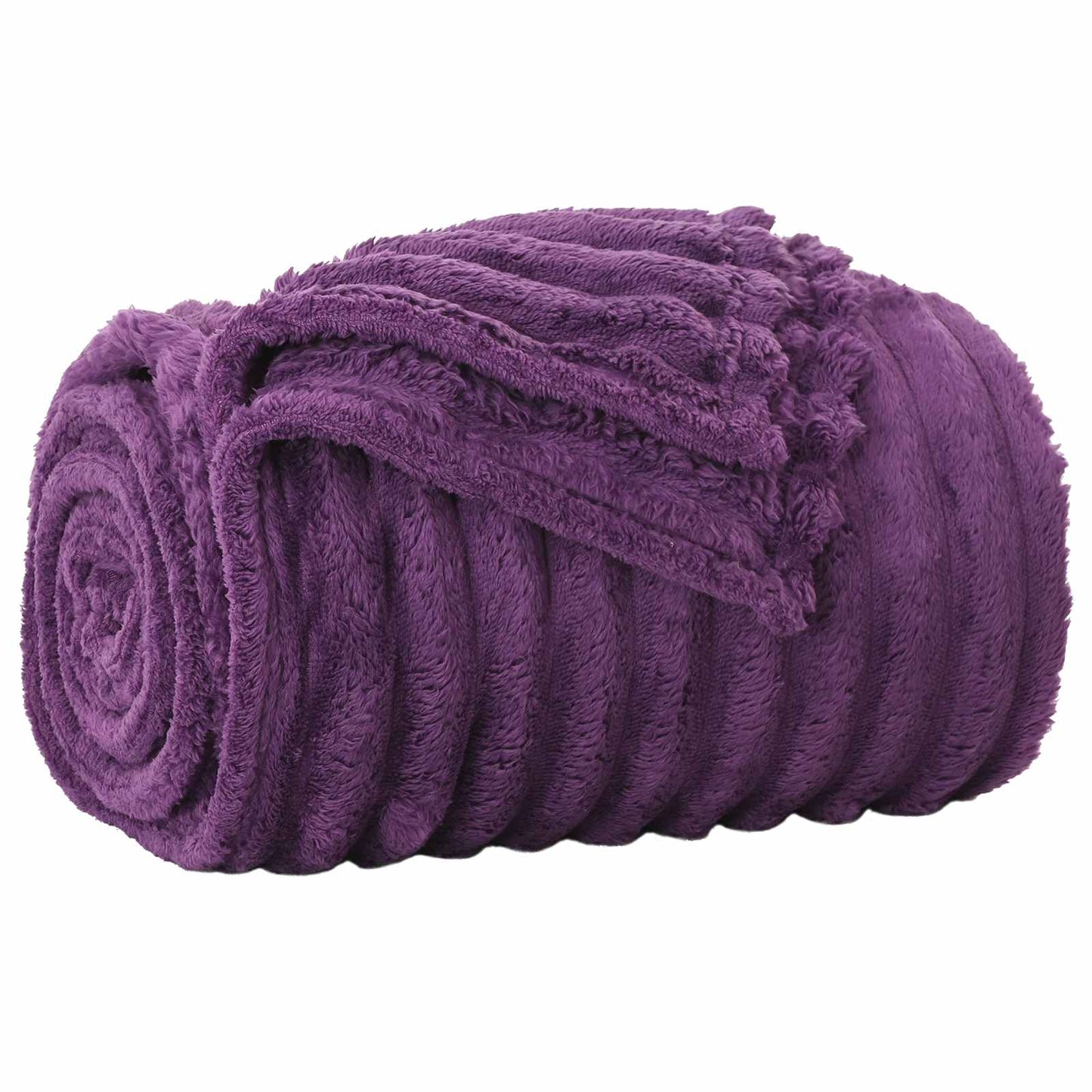 Coperte da Pile 6 pcs Viola 200 x 150 cm Panno | homemem39