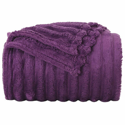 Coperte da Pile 6 pcs Viola 200 x 150 cm Panno | homemem39