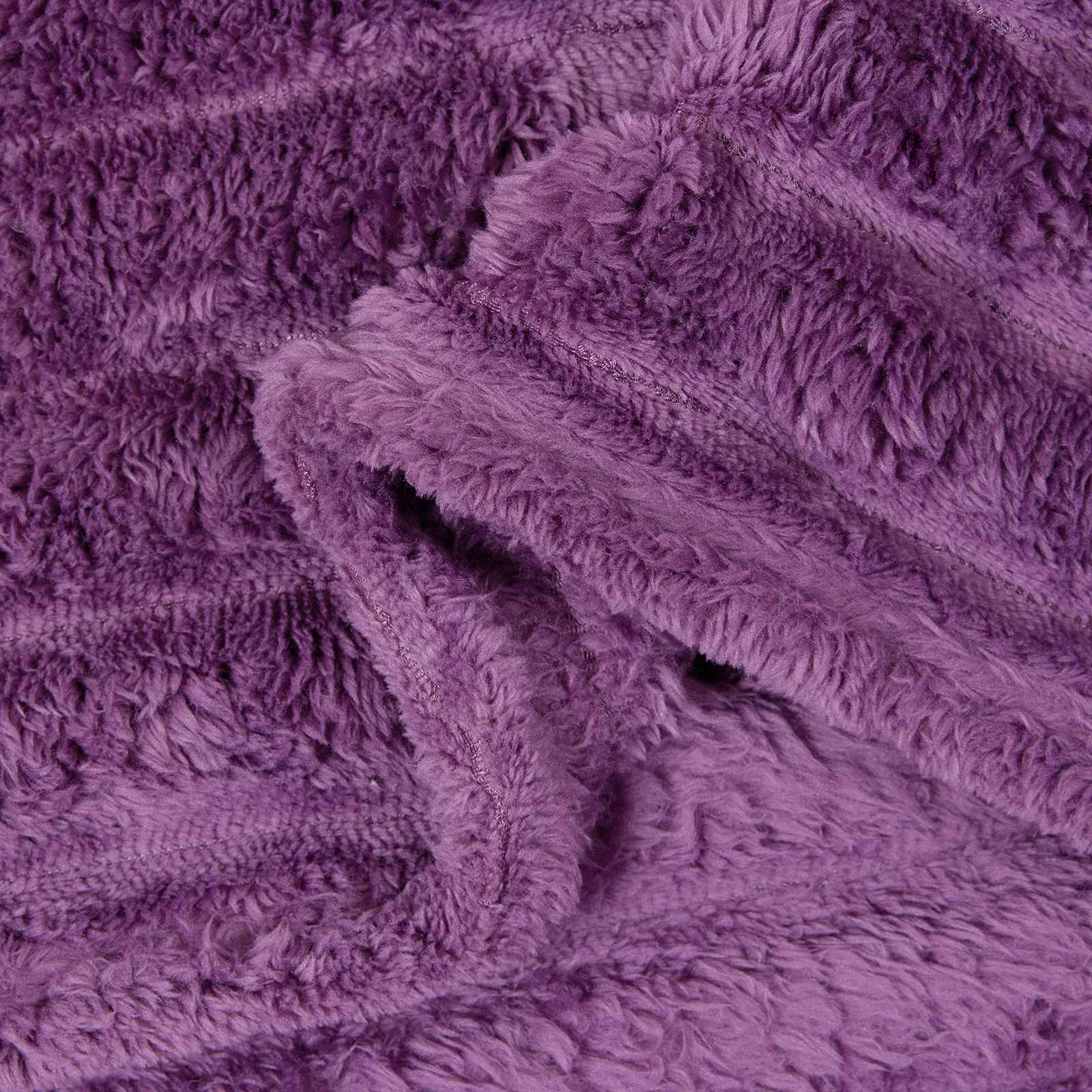 Coperte da Pile 6 pcs Viola 240 x 220 cm Panno | homemem39