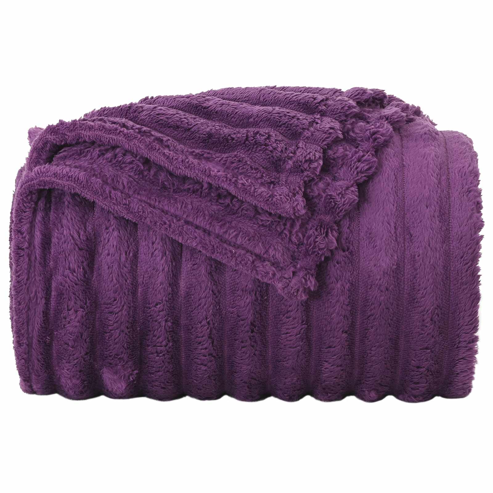 Coperte da Pile 6 pcs Viola 270 x 240 cm Panno | homemem39