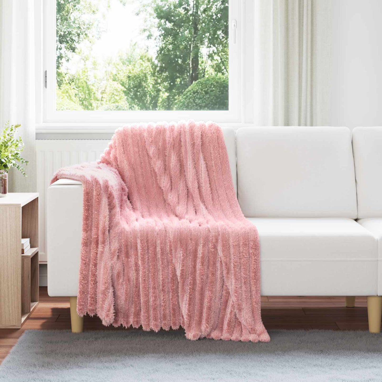 Coperte da Pile 6 pcs Rosa 150 x 130 cm Panno