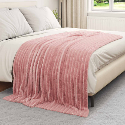 Coperte da Pile 6 pcs Rosa 200 x 150 cm Panno | homemem39