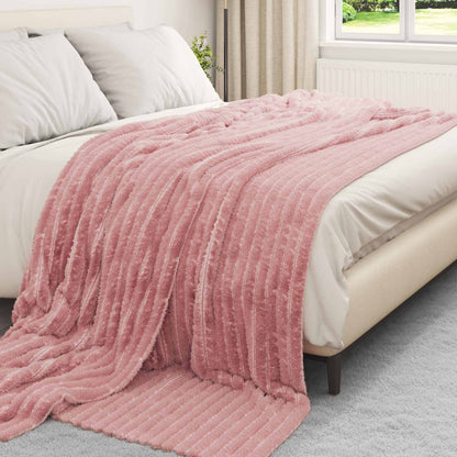 Coperte da Pile 6 pcs Rosa 270 x 240 cm Panno | homemem39