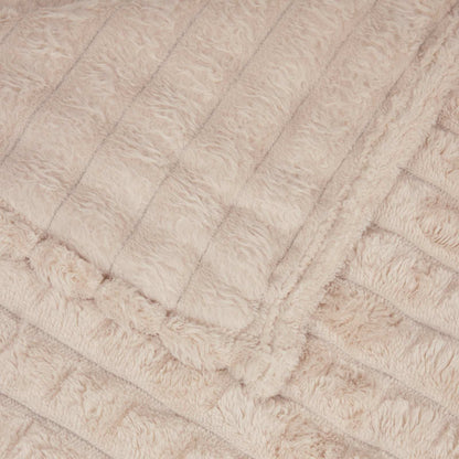 Coperta Beige 150 x 130 cm Panno