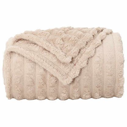 Coperta Beige 150 x 130 cm Panno