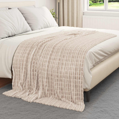 Coperta Beige 200 x 150 cm Panno