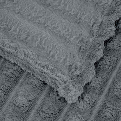Coperta Grigio scuro 150 x 130 cm Panno