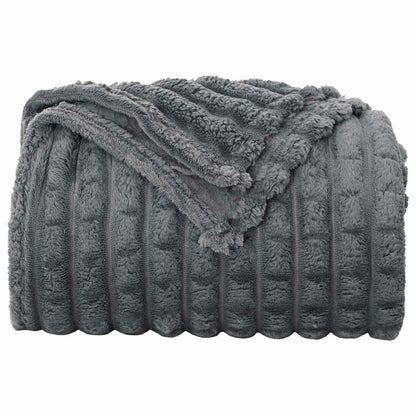 Coperta Grigio scuro 270 x 240 cm Panno | homemem39