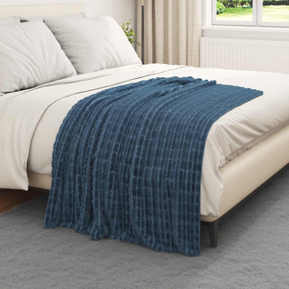 Coperta Blu navy 150 x 130 cm Panno | homemem39