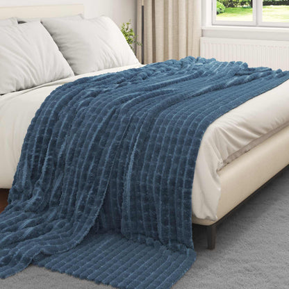 Coperta Blu navy 240 x 220 cm Panno | homemem39