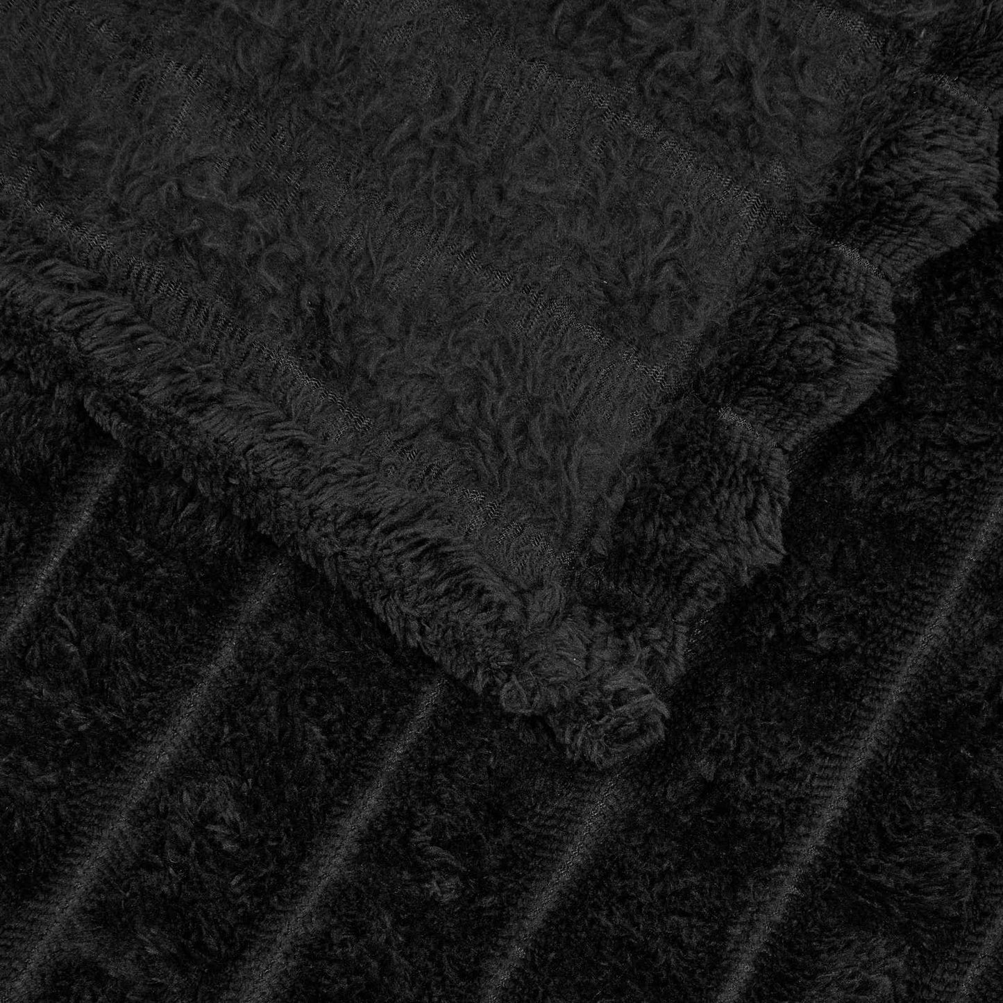 Coperta Nero 270 x 240 cm Panno