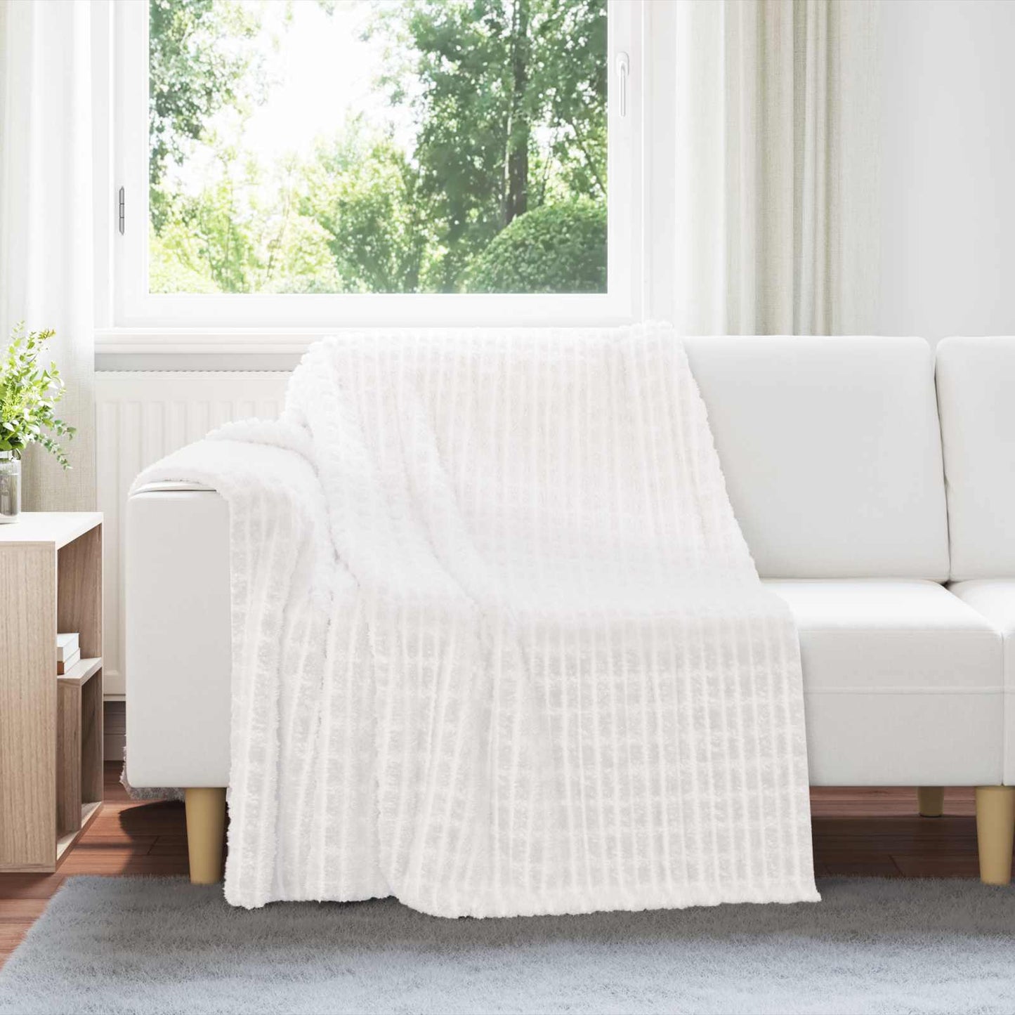Coperta Bianco 200 x 150 cm Panno
