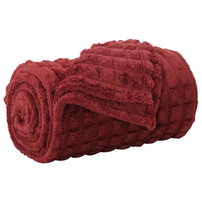 Coperta Rosso Bordeaux 150 x 130 cm Panno