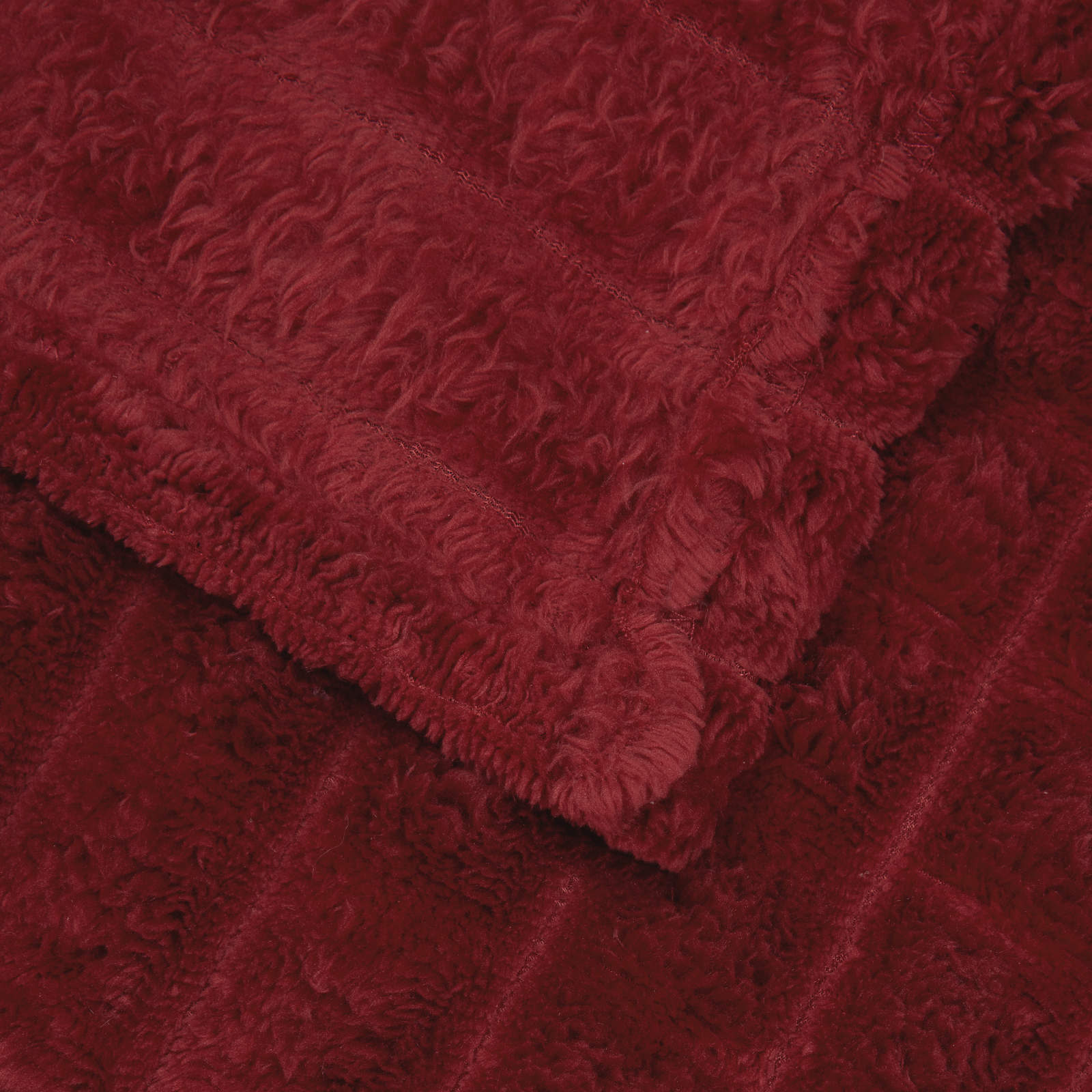 Coperta Rosso Bordeaux 270 x 240 cm Panno | homemem39