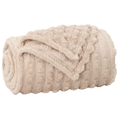 Coperte da Pile 6 pcs Beige 240 x 220 cm Panno