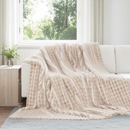 Coperte da Pile 6 pcs Beige 270 x 240 cm Panno