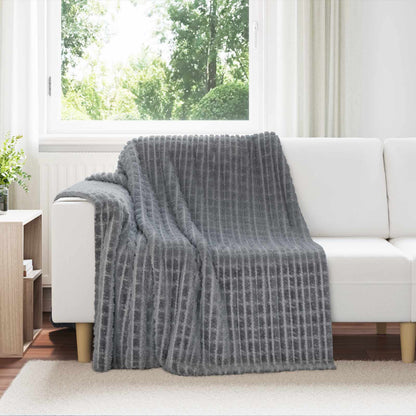 Coperte da Pile 6 pcs Grigio scuro 200 x 150 cm Panno | homemem39