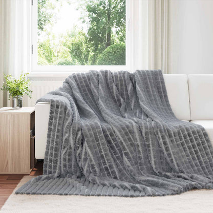 Coperte da Pile 6 pcs Grigio scuro 240 x 220 cm Panno | homemem39
