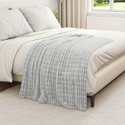 Coperte da Pile 6 pcs Grigio 150 x 130 cm Panno