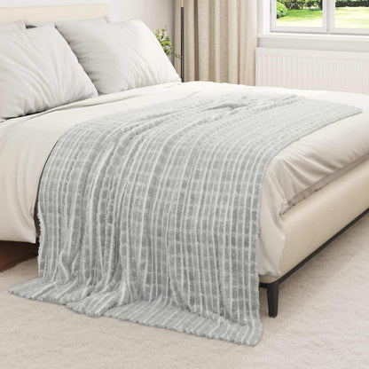 Coperte da Pile 6 pcs Grigio 200 x 150 cm Panno