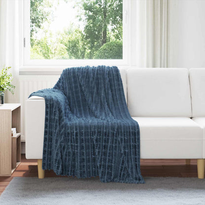 Coperte da Pile 6 pcs Blu navy 150 x 130 cm Panno | homemem39