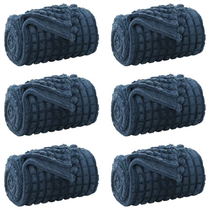 Coperte da Pile 6 pcs Blu navy 200 x 150 cm Panno