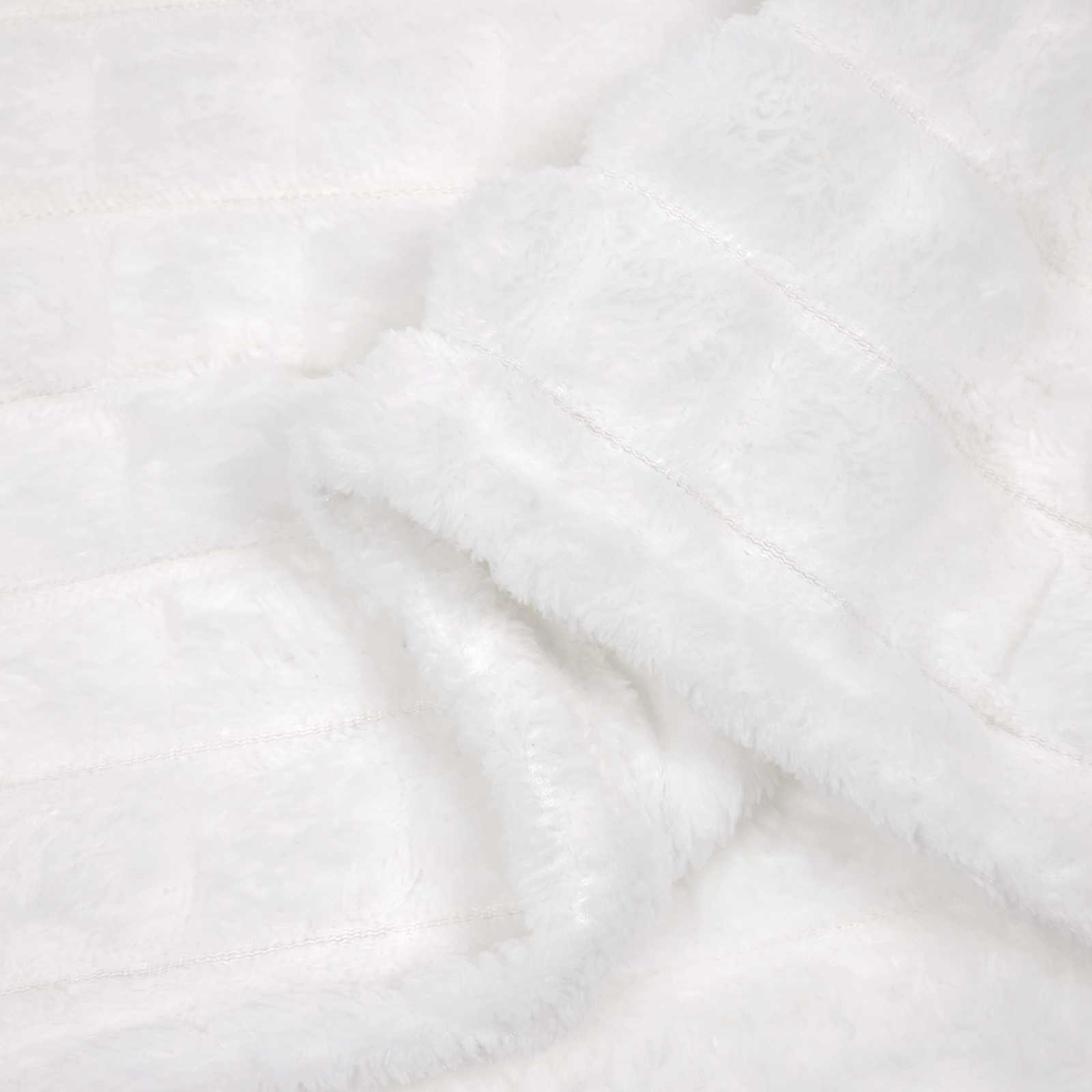Coperte da Pile 6 pcs Bianco 200 x 150 cm Panno | homemem39