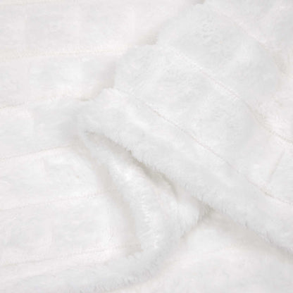 Coperte da Pile 6 pcs Bianco 200 x 150 cm Panno | homemem39
