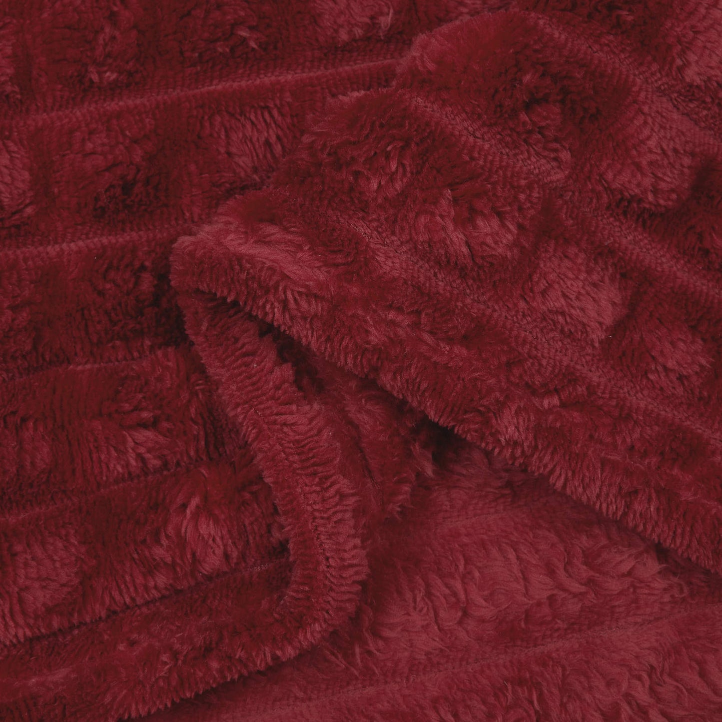 Coperte da Pile 6 pcs Rosso Bordeaux 200 x 150 cm Panno