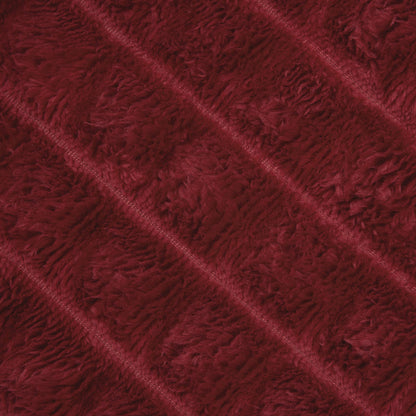 Coperte da Pile 6 pcs Rosso Bordeaux 200 x 150 cm Panno