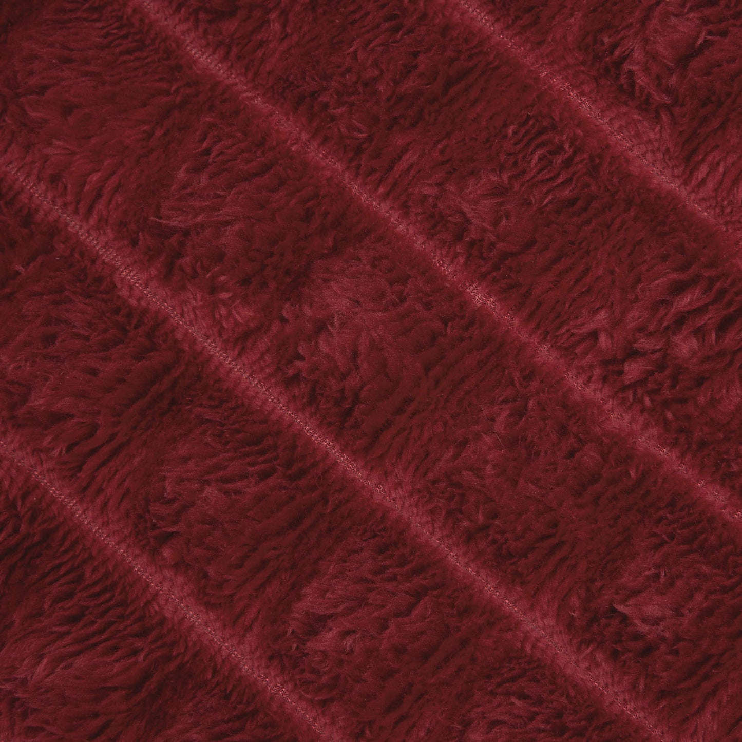 Coperte da Pile 6 pcs Rosso Bordeaux 270 x 240 cm Panno