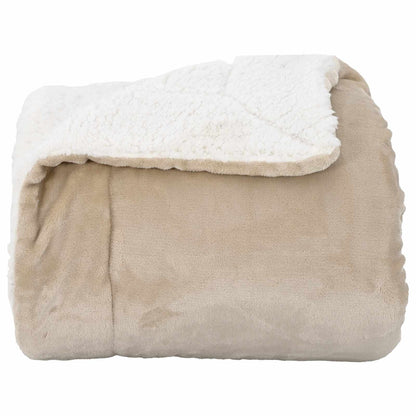 Coperta Beige 130 x 150 cm Panno