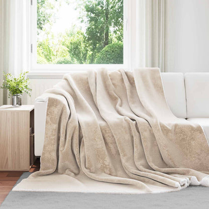 Coperta Beige 240 x 270 cm Panno | homemem39