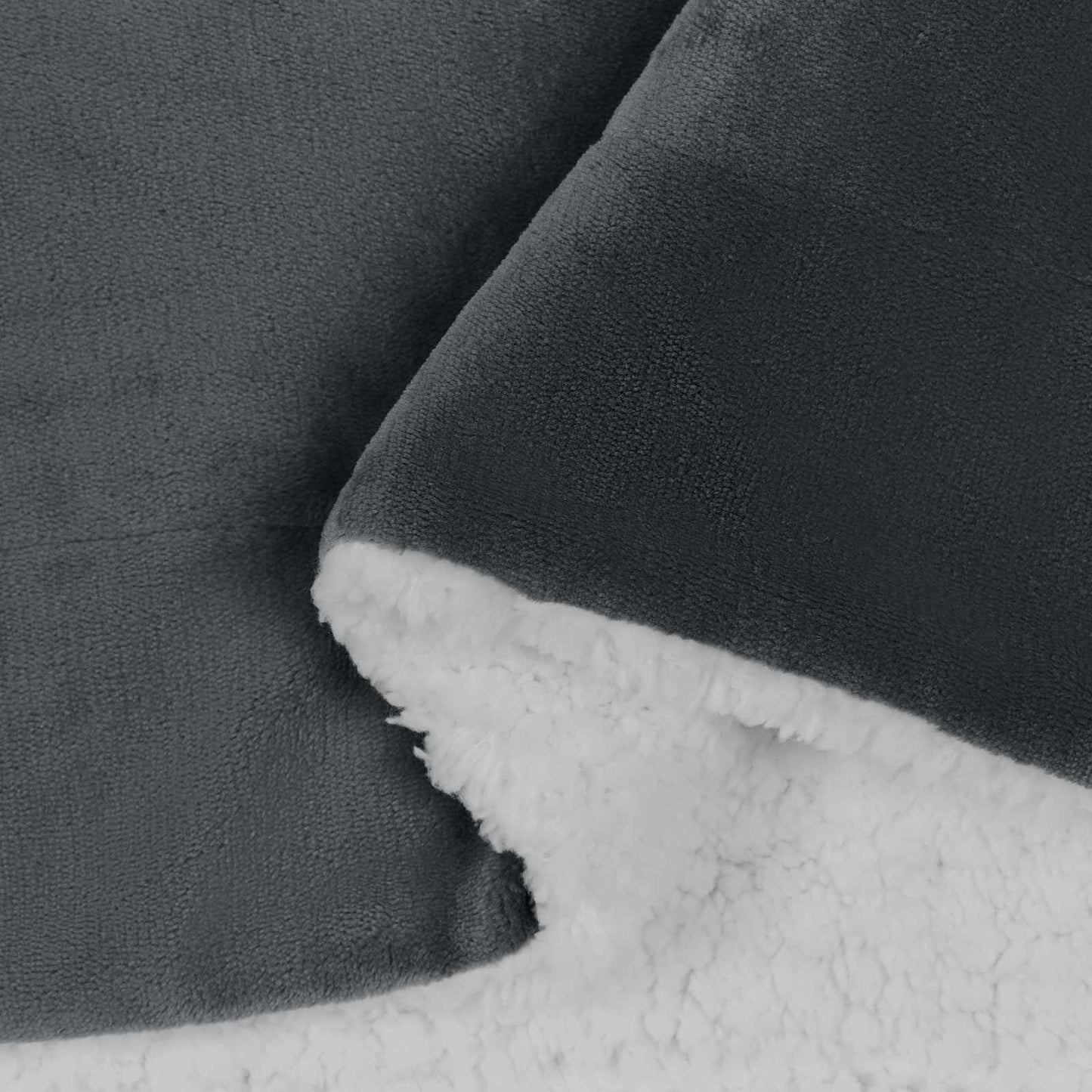 Coperta Grigio scuro 220 x 240 cm Panno