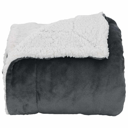 Coperta Grigio scuro 220 x 240 cm Panno | homemem39