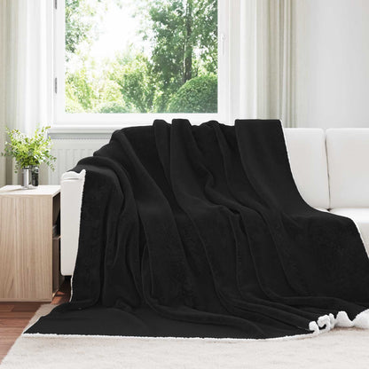 Coperta Nero 220 x 240 cm Panno | homemem39