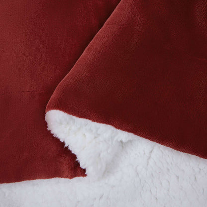 Coperta Rosso Bordeaux 150 x 200 cm Panno | homemem39