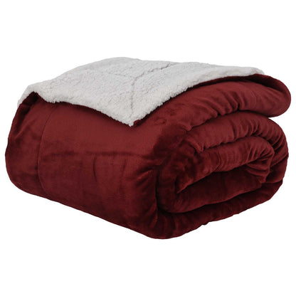 Coperta Rosso Bordeaux 240 x 270 cm Panno