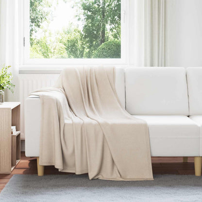 Coperta Beige 170 x 130 cm Panno