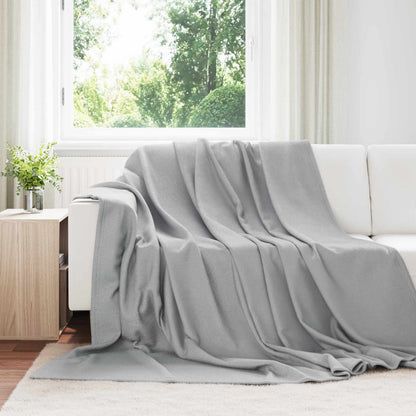 Coperta Grigio 240 x 220 cm Panno