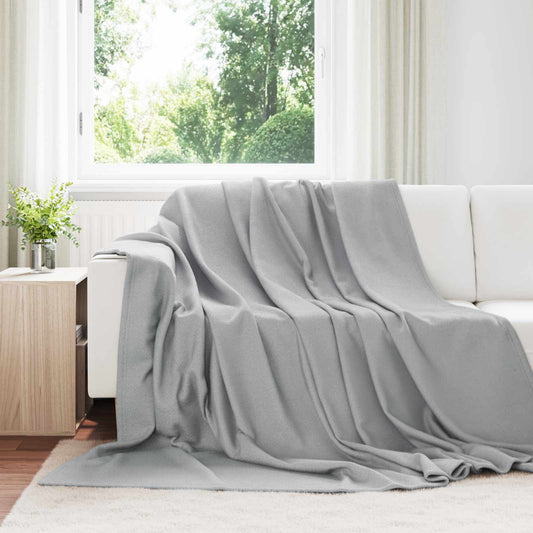 Coperta Grigio 270 x 240 cm Panno | homemem39