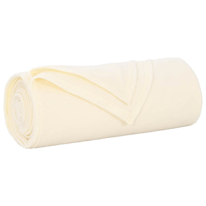 Coperta Crema 170 x 130 cm Panno