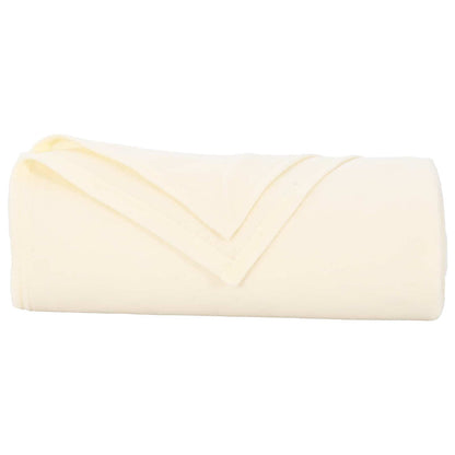 Coperta Crema 170 x 130 cm Panno