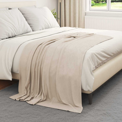 Coperte da Pile 6 pcs Beige 170 x 130 cm Panno