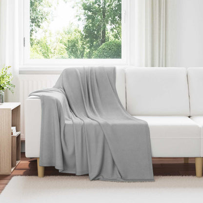 Coperte da Pile 6 pcs Grigio 170 x 130 cm Panno