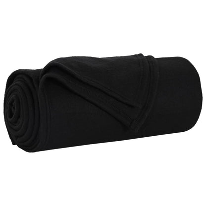 Coperte da Pile 6 pcs Nero 240 x 220 cm Panno | homemem39